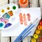 60 Pcs Round Paint Brushes,Small Brush Bulk for Detail Painting